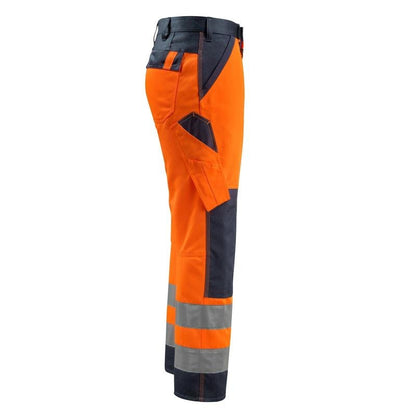 Pantaloni MASCOT® Maitland, portocaliu mare vizibilitate/negru-albastru