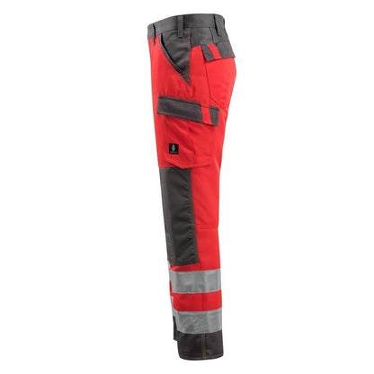 Pantaloni MASCOT® Maitland, rosu hi-vis/antracit inchis