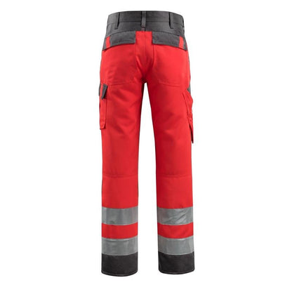 Pantaloni MASCOT® Maitland, rosu hi-vis/antracit inchis