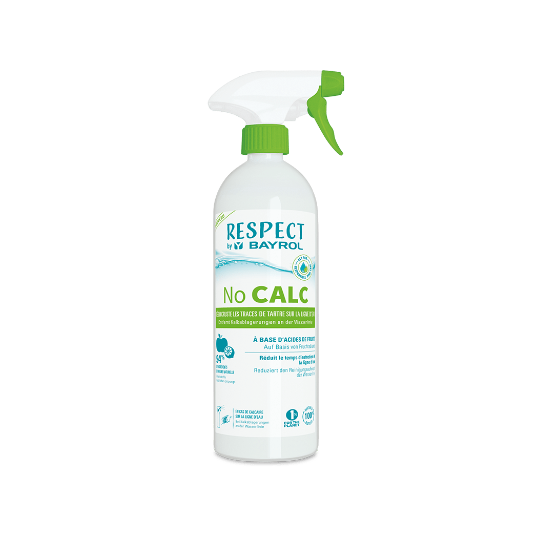 BAYROL No CALC îndepărtător de calcar extrem de eficient împotriva calcarului persistent | Flacon spray (1 bucată) 