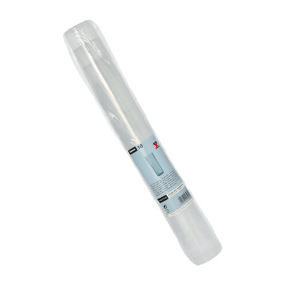 Un rulou de pungi transparente în ambalaj transparent cu etichetă Starpak alb-albastră – perfect pentru depozitarea ecologică împreună cu paharele reutilizabile Starpak 10 pentru long drinks.