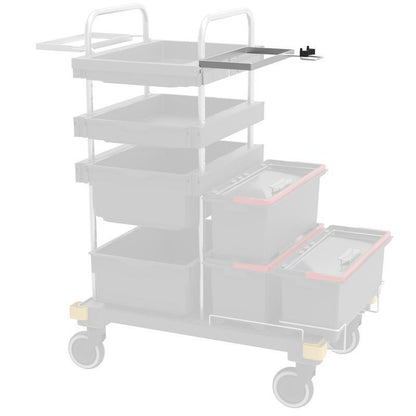 Suport VERMOP pentru centru chimic cu suport mâner pe traversă, 34 x 27 x 9 cm