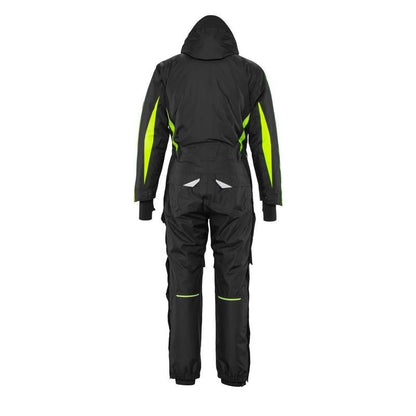 Salopetă cu buzunare pentru genunchi, combinație ușoară de iarnă, negru/galben hi-vis