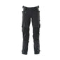 Pantaloni cu buzunare pentru genunchi din Dyneema, pantaloni stretch, negru-albastru