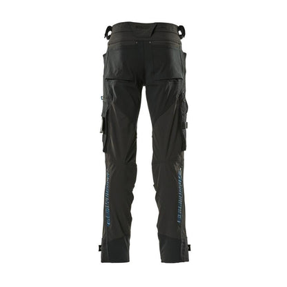 Pantaloni cu buzunare pentru genunchi din Dyneema, pantaloni stretch, negri