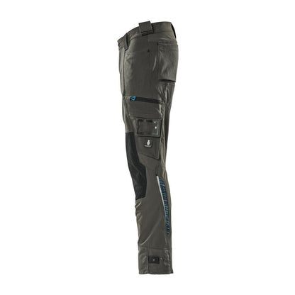 Pantaloni cu buzunare pentru genunchi din Dyneema, pantaloni stretch, antracit inchis