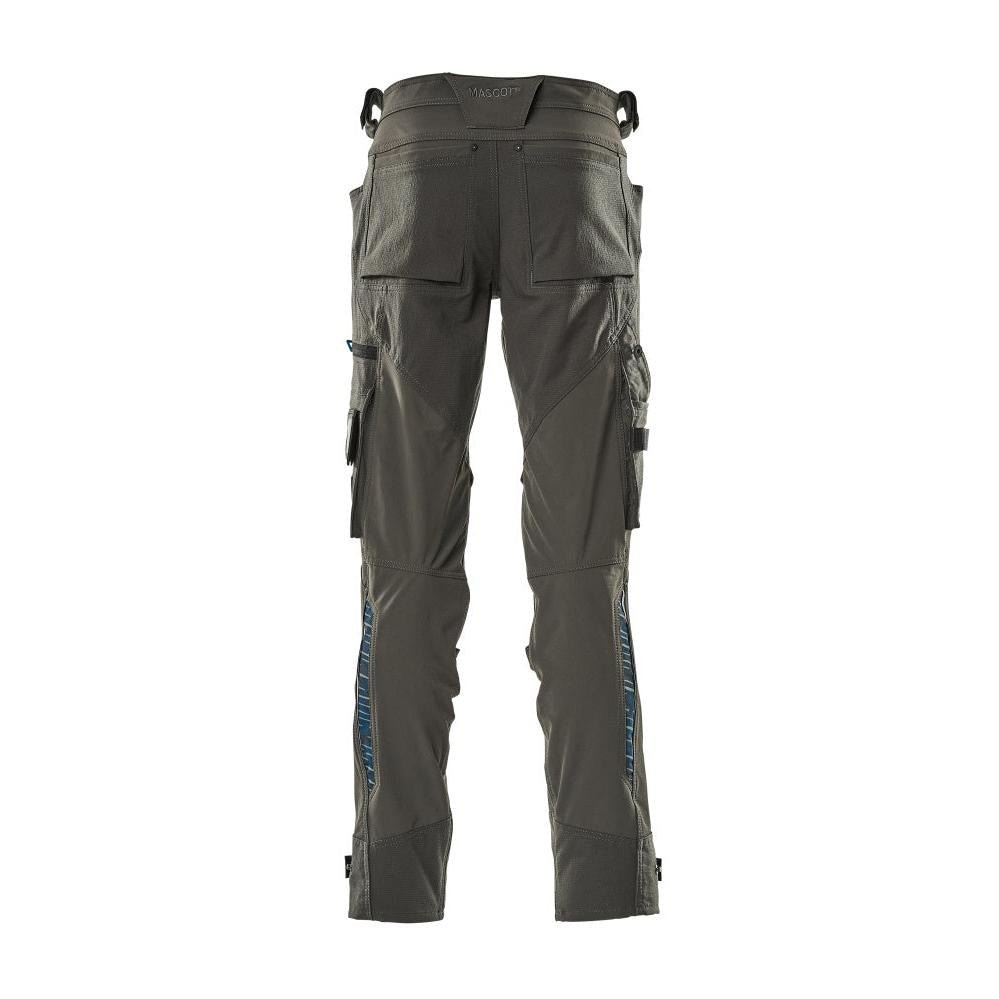 Pantaloni cu buzunare pentru genunchi din Dyneema, pantaloni stretch, antracit inchis