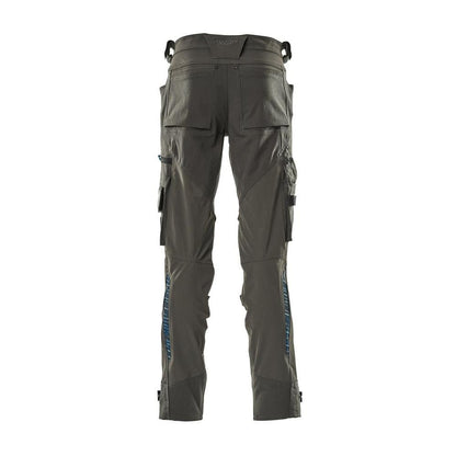 Pantaloni cu buzunare pentru genunchi din Dyneema, pantaloni stretch, antracit inchis