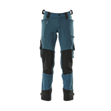 Pantaloni cu buzunare pentru genunchi din Dyneema, pantaloni stretch, petrol inchis