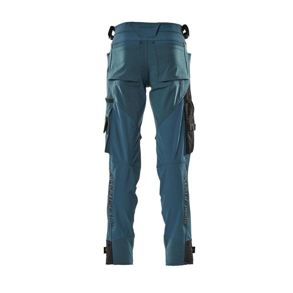 Pantaloni cu buzunare pentru genunchi din Dyneema, pantaloni stretch, petrol inchis