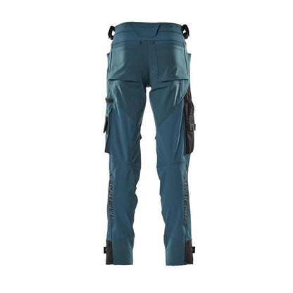 Pantaloni cu buzunare pentru genunchi din Dyneema, pantaloni stretch, petrol inchis