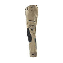 Pantaloni cu buzunare pentru genunchi din Dyneema, pantaloni stretch, kaki deschis