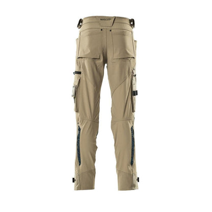 Pantaloni cu buzunare pentru genunchi din Dyneema, pantaloni stretch, kaki deschis