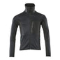 Pulover din lână cu jachetă din microfleece cu fermoar