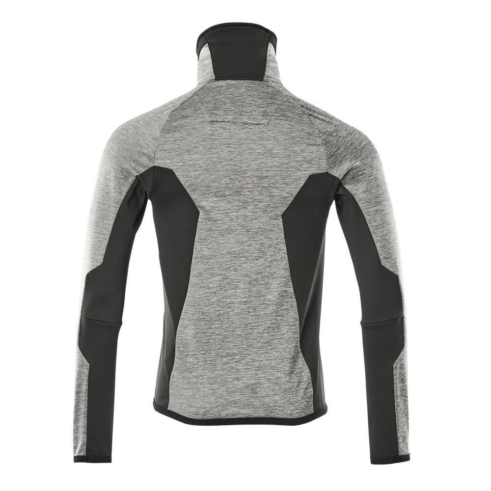 Pulover din lână cu jachetă din microfleece cu fermoar