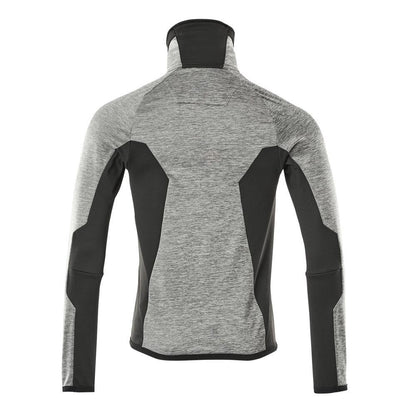 Pulover din lână cu jachetă din microfleece cu fermoar