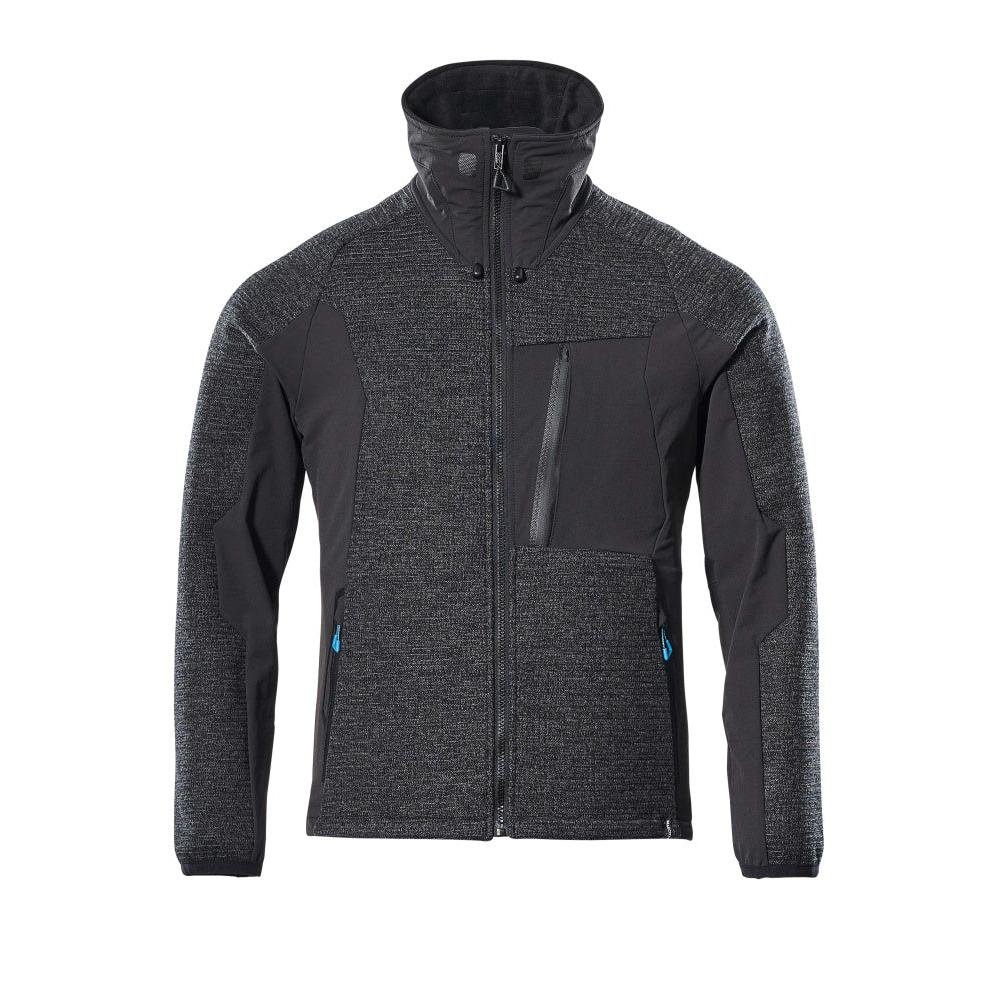Jacheta, tricotata, cu cardigan cu membrana