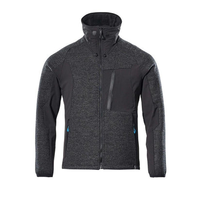 Jacheta, tricotata, cu cardigan cu membrana
