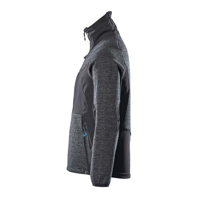 Jacheta, tricotata, cu cardigan cu membrana