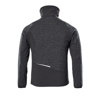 Jacheta, tricotata, cu cardigan cu membrana