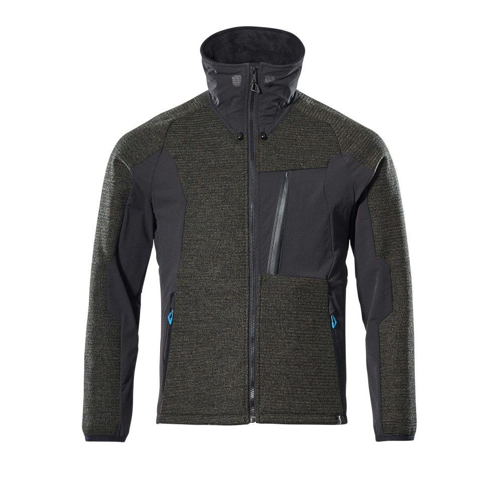 Jacheta, tricotata, cu cardigan cu membrana