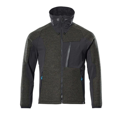 Jacheta, tricotata, cu cardigan cu membrana