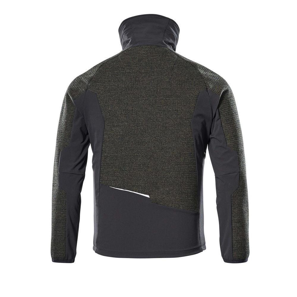 Jacheta, tricotata, cu cardigan cu membrana