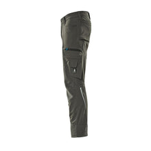 Pantaloni cu buzunare pentru genunchi, stretch, pantaloni deschisi, antracit inchis
