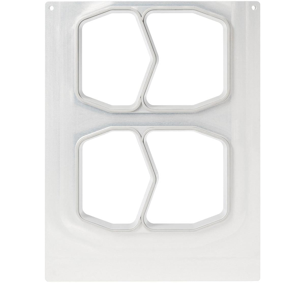 Caseta DF15/25 2-comp de la Duni GmbH este o tavă metalică cu două compartimente pentru castronul PP HMR 540/400 ml. Designul său unghiular și suprafața netedă, reflectorizantă, o fac perfectă pentru prezentarea stilată a alimentelor și depozitarea în gastronomie.