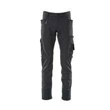 Pantaloni, ULTIMATE STRETCH, pantaloni usori, negru-albastru