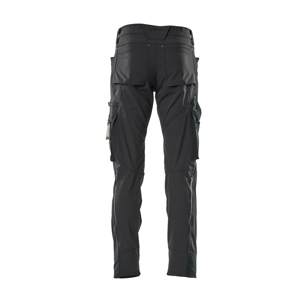 Pantaloni, ULTIMATE STRETCH, pantaloni usori, negru-albastru