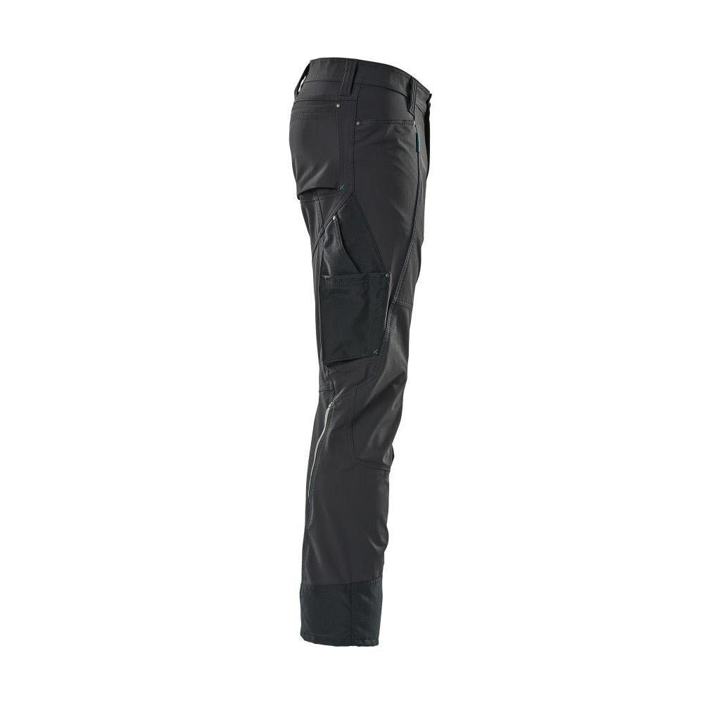 Pantaloni, ULTIMATE STRETCH, pantaloni usori, negru-albastru