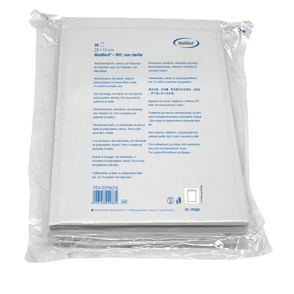 Mănușă de spălat MaiMed, nesterilă, din lână