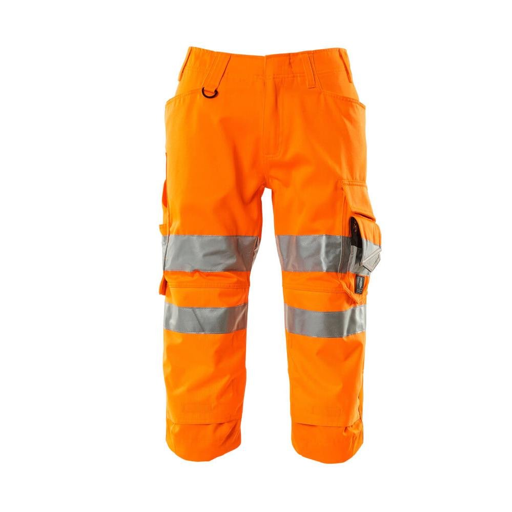 Pantaloni trei sferturi cu buzunare pentru genunchi Pantaloni trei sferturi