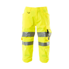 Pantaloni trei sferturi cu buzunare pentru genunchi Pantaloni trei sferturi