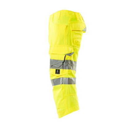 Pantaloni trei sferturi cu buzunare pentru genunchi Pantaloni trei sferturi