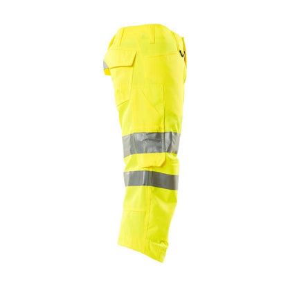 Pantaloni trei sferturi cu buzunare pentru genunchi Pantaloni trei sferturi