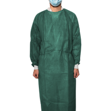 MaiMed-Coat Protect Comfort, halat de protectie din fleece cu mansete din bumbac, d.-verde, lungime 136cm, 10 bucati/pachet. | Pachet (10 bucăți)