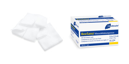 Compresa cu fante din lână BeeSana®, nesterilă, de 4 ori