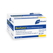 Compresa cu fante din lână BeeSana®, nesterilă, de 4 ori