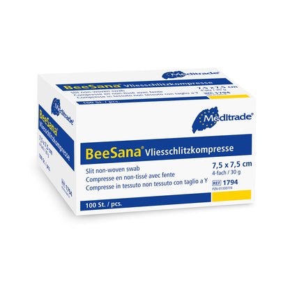 Compresa cu fante din lână BeeSana®, nesterilă, de 4 ori