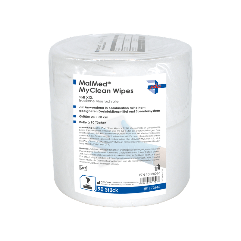 MaiMed MyClean Wipes servetele soft XXL desi, reumple 90 foi, nesaturate, 28x30cm | Pachet (90 de coli)