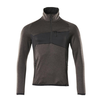 Pulover din fleece cu jachetă scurtă din microfleece cu fermoar