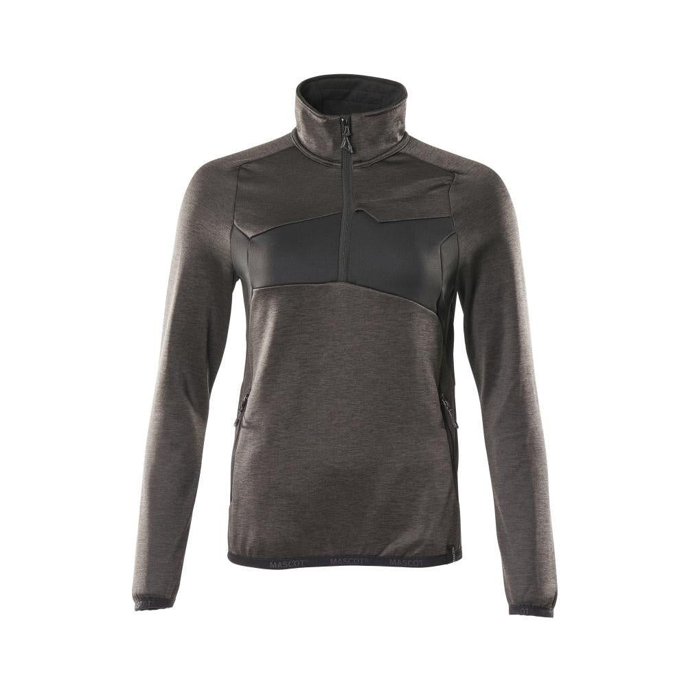 Pulover din fleece cu fermoar scurt, jachetă de damă din microfleece