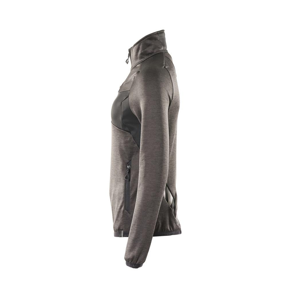 Pulover din fleece cu fermoar scurt, jachetă de damă din microfleece