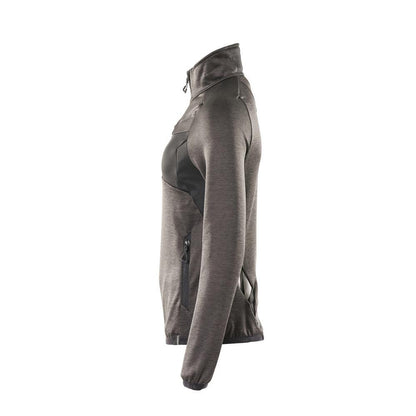Pulover din fleece cu fermoar scurt, jachetă de damă din microfleece