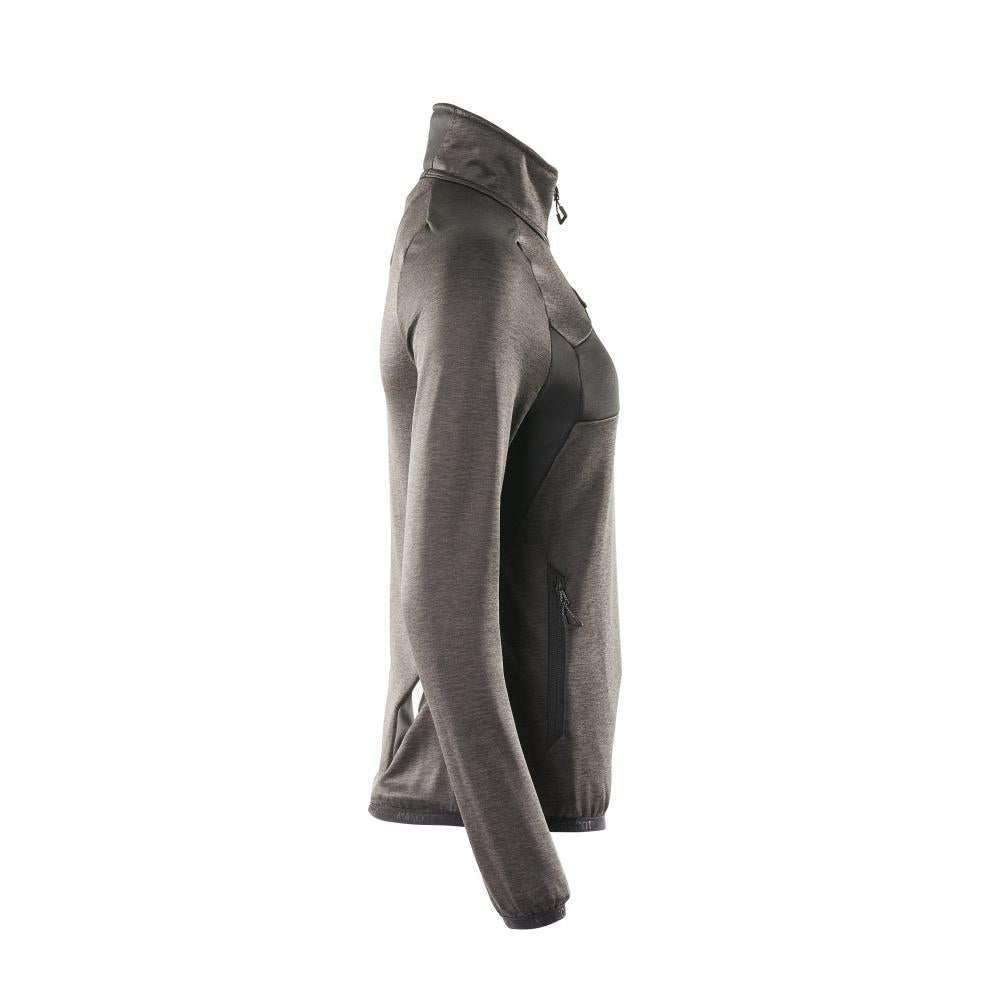 Pulover din fleece cu fermoar scurt, jachetă de damă din microfleece