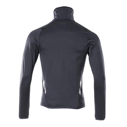 Pulover din lână cu jachetă din microfleece cu fermoar