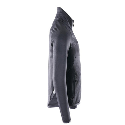 Pulover din lână cu jachetă din microfleece cu fermoar