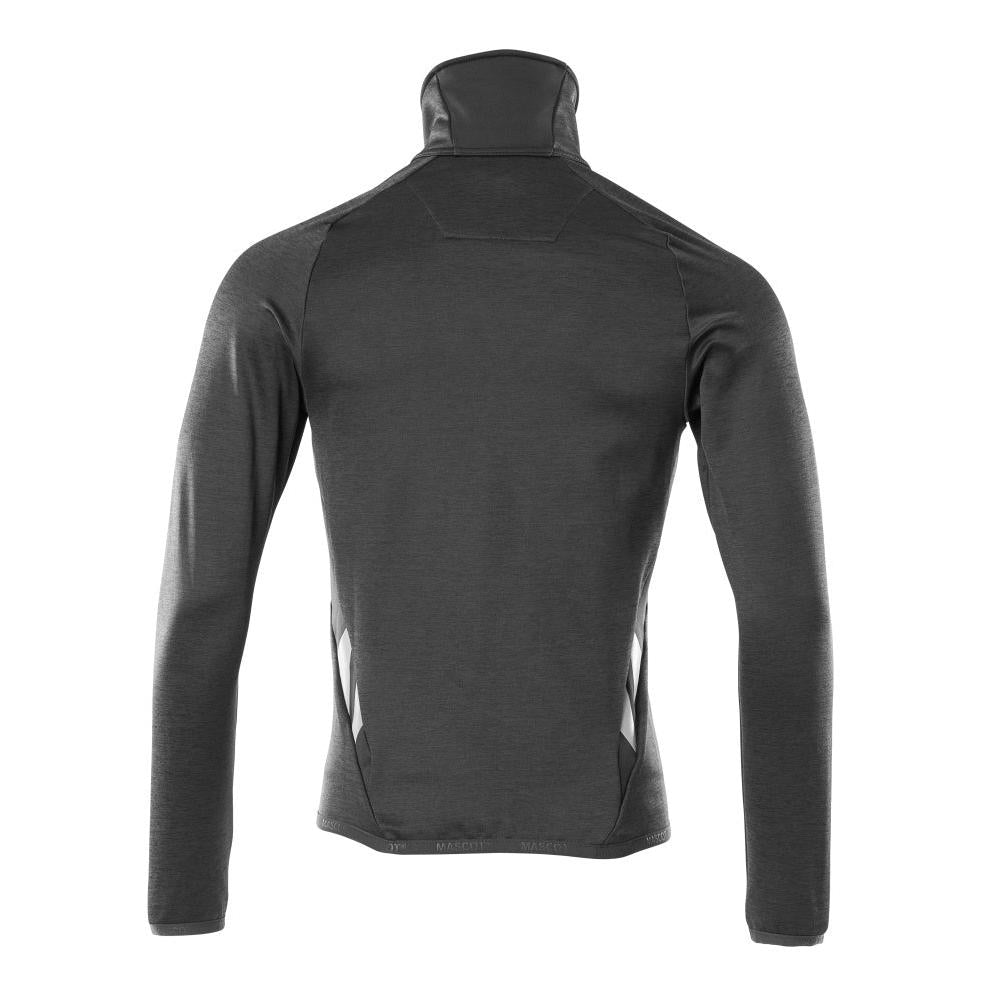 Pulover din lână cu jachetă din microfleece cu fermoar
